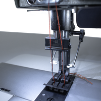 NT-T8422 AUTOMATIC DOUBLE NEEDLE SEWING MACHINE TO SET ZIPPERS