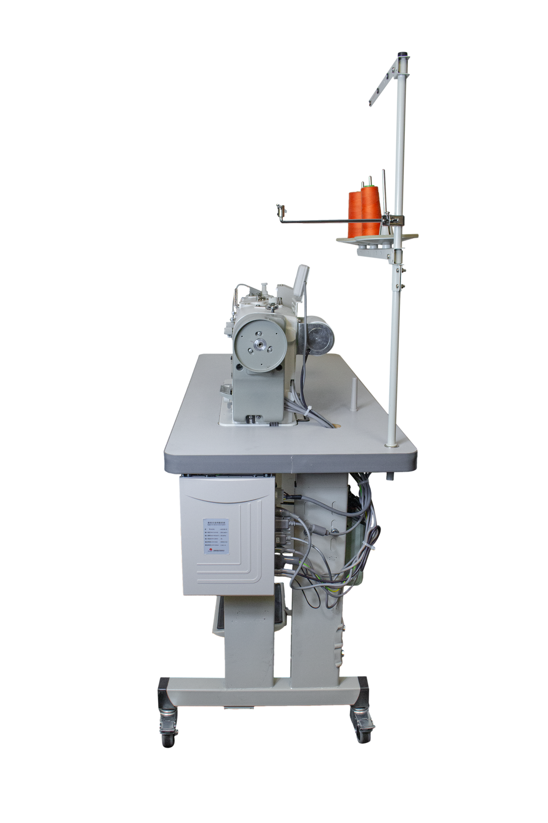 NT-T8422 AUTOMATIC DOUBLE NEEDLE SEWING MACHINE TO SET ZIPPERS