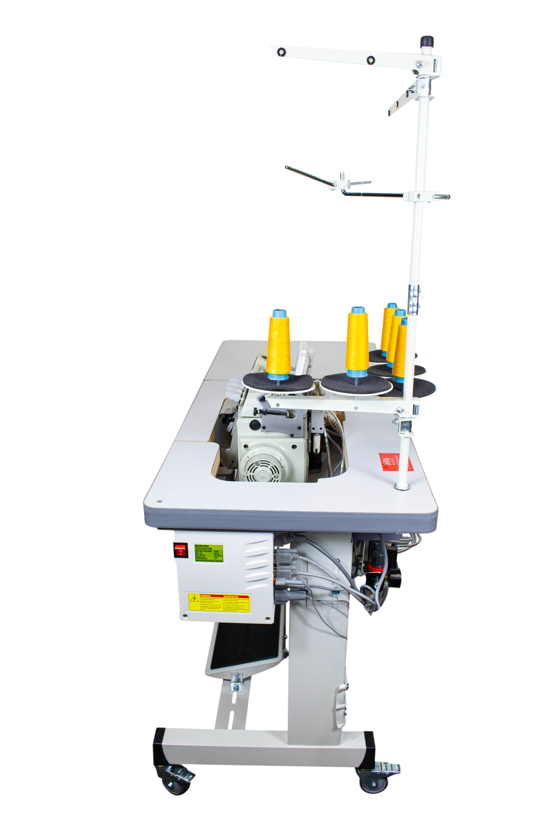 NT-8200T-05DX5-56-7/P/A (PHENUMATIC OVERLOCK 5 THREADS HEAVY DUTY AUTOMATIC W/AIR & SCENSORS & DIRECT DRIVE ANGLE KNIFES)