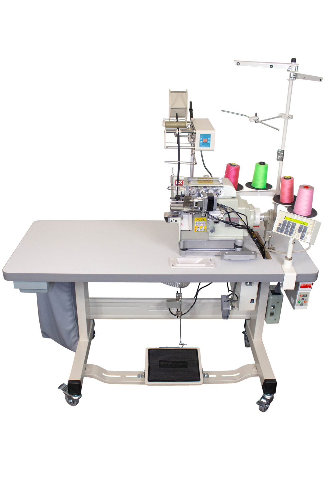 NT-8100-04DM2-24-7/P/AT 4 THREADS OVERLOCK ELASTIC FEEDING SEWING MACHINE