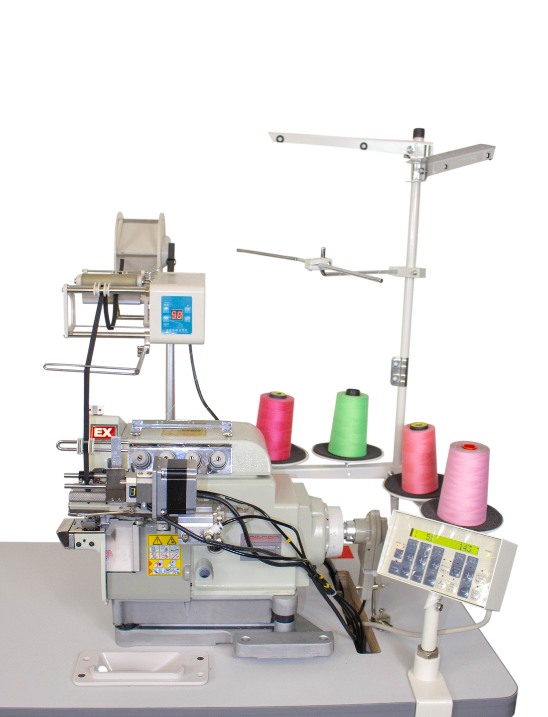 NT-8100-04DM2-24-7/P/AT 4 THREADS OVERLOCK ELASTIC FEEDING SEWING MACHINE