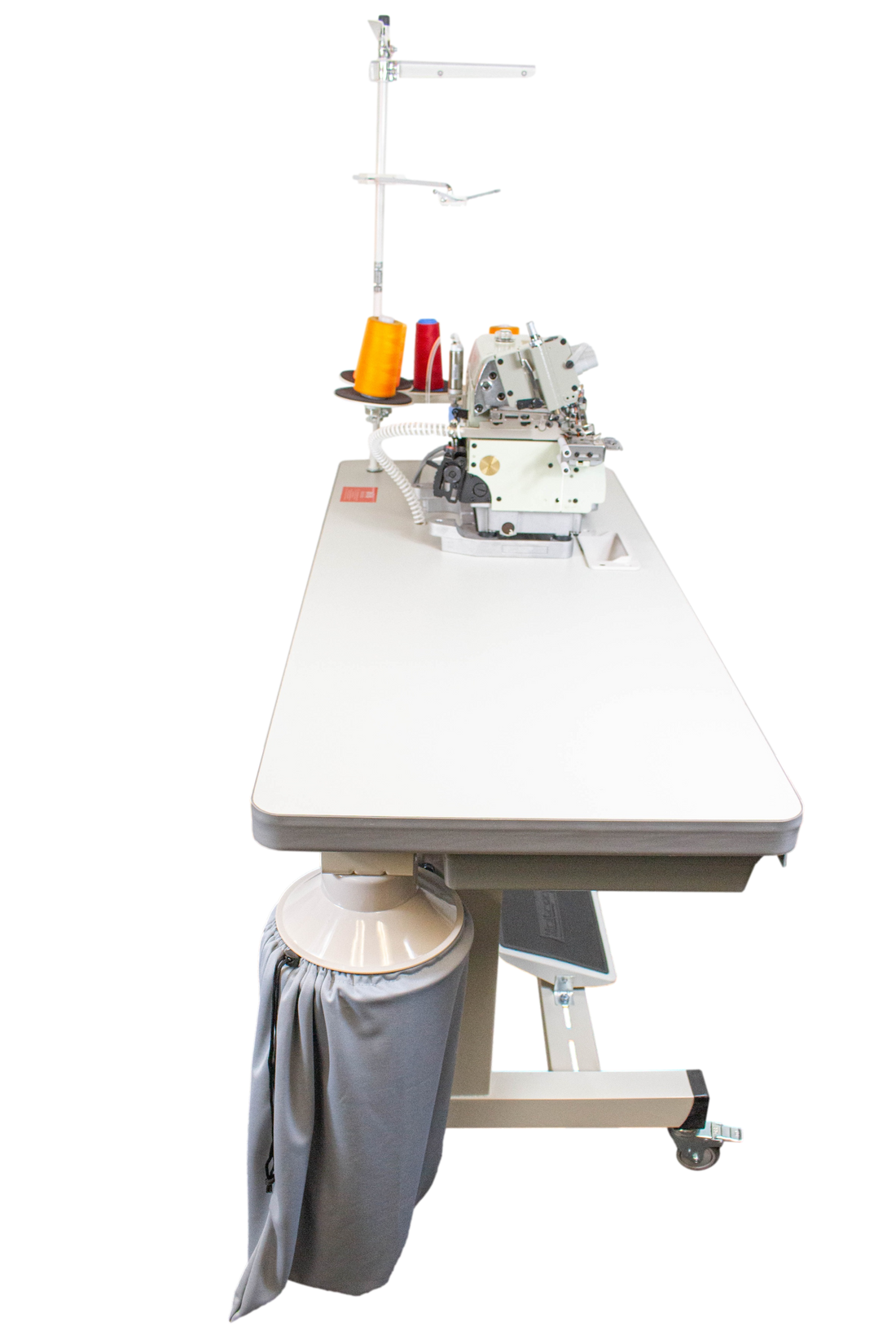 NT-8100-04DM2-24-7/P/C 4 THREADS CYLINDER OVERLOCK SEWING MACHINE NO PULLER