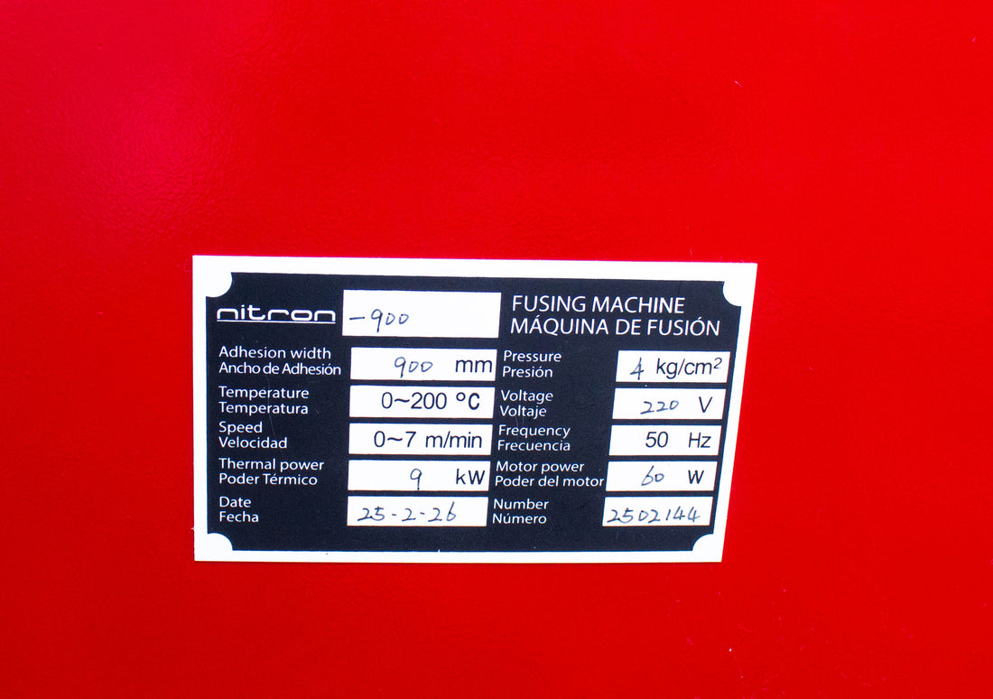 NT-900 FUSING MACHINE