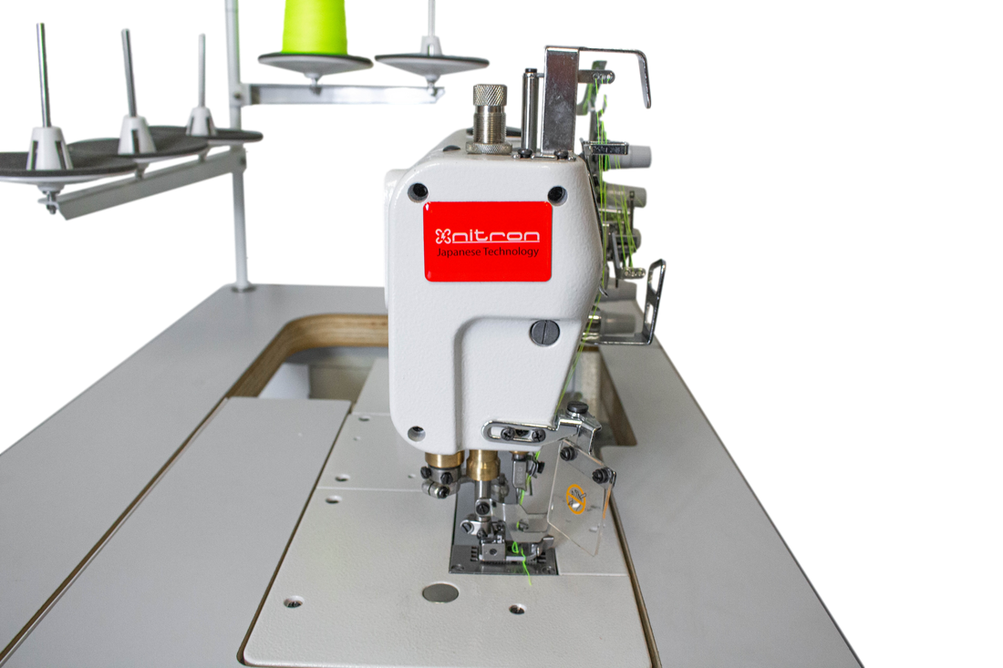 NT-L500-01 MÁQUINA DE COSER DE PUNTO DE COBERTURA SEMI AUTOMÁTICA PLANA