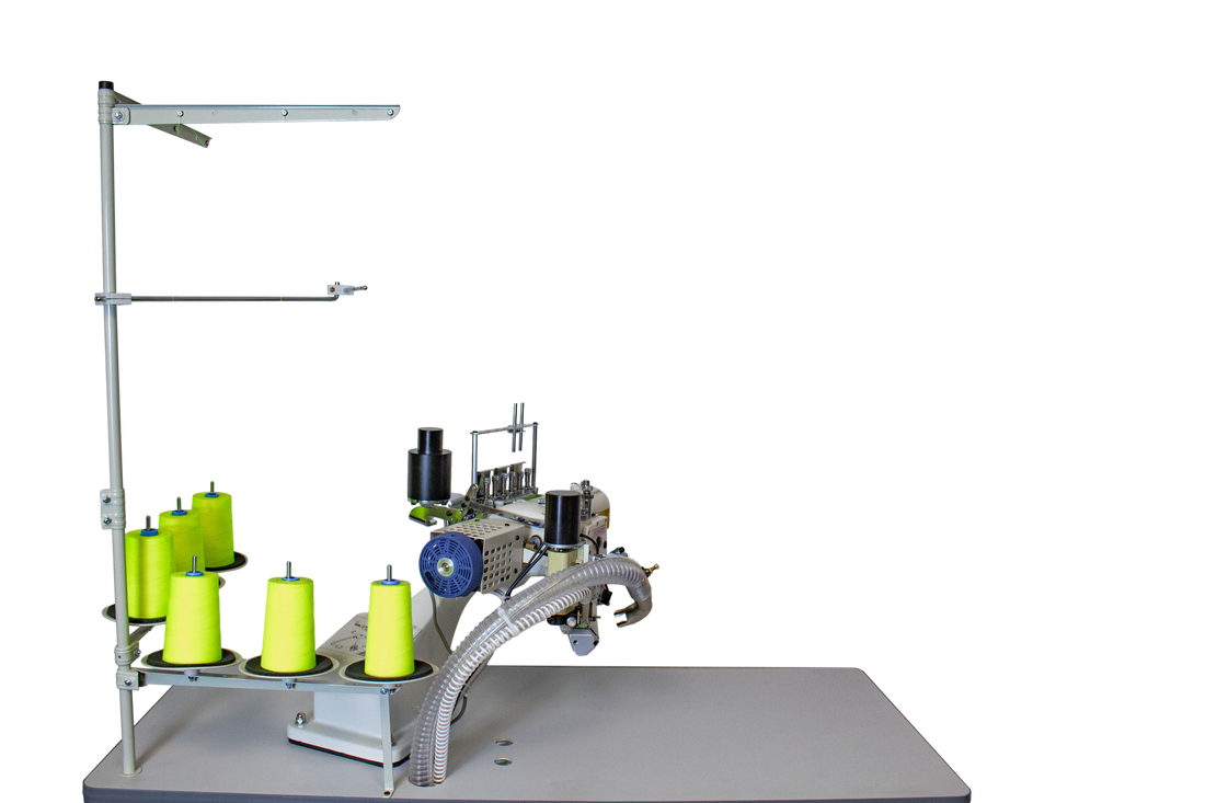 NT-L6200-01MS-52D-7-A MÁQUINA DE COSER INDUSTRIAL DE BLOQUEO PLANO SIN CORTADOR DE CADENA