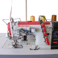 NT-500-05CB/E ELASTIC SETTING DEVICE W/FEEDING DEVICE DIRECT DRIVE 3 NEEDLE 5 THREADS RIGHT SIDE CUTTING EDGE COVERSTITCH SEWING MACHINE