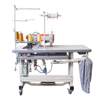 NT-500-05CB/E ELASTIC SETTING DEVICE W/FEEDING DEVICE DIRECT DRIVE 3 NEEDLE 5 THREADS RIGHT SIDE CUTTING EDGE COVERSTITCH SEWING MACHINE
