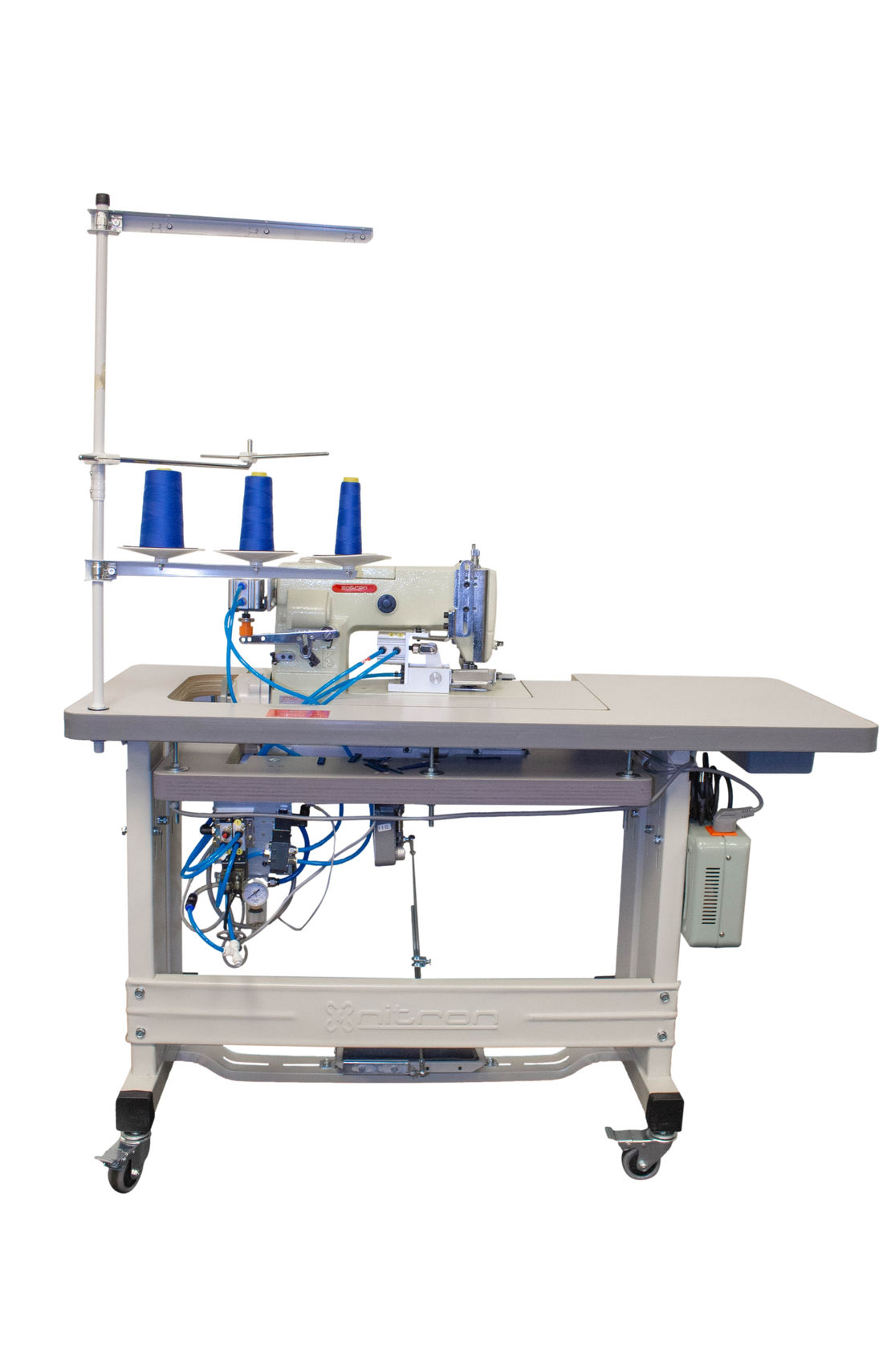 NT-2000C/D/ATK BELT & LOOP SEW & CUT COVER STITCH WITH CHAIN CUTTER SYSTEM & AUTOMATIC LIFTER  SEWING MACHINE