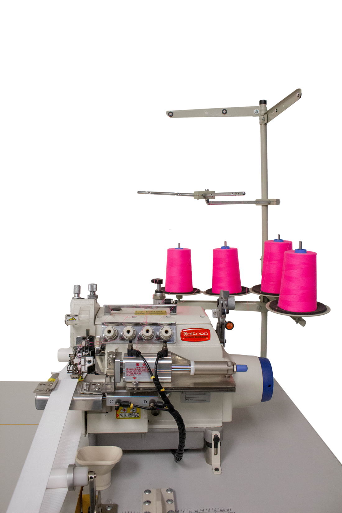 NT-8400T-040M2-247-P-ACC AUTOMATIC OVERLOCK SEWING MACHINE W/ ELASTIC DEVICE