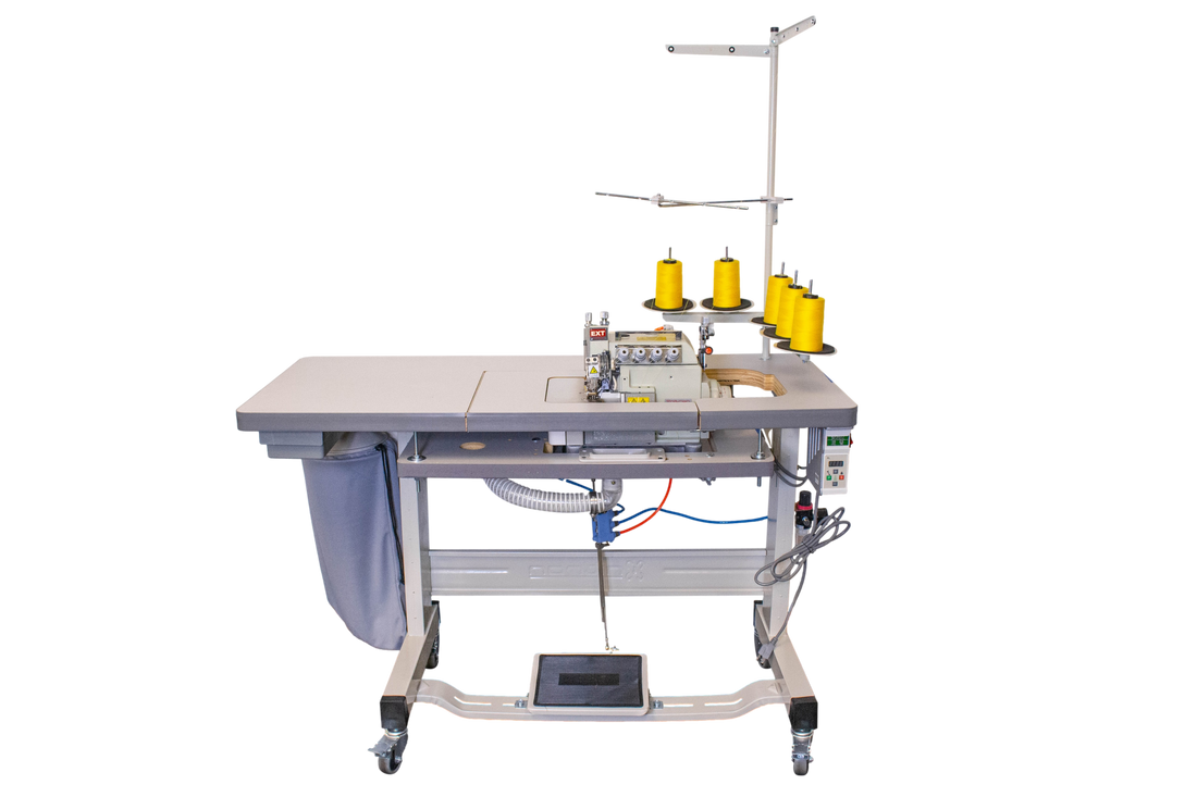 NT-8200T-05DX5-56 (OVERLOCK 5 THREADS HEAVY DUTY SEMI AUTOMATIC AIR & DIRECT DRIVE ANGLE KNIFES)