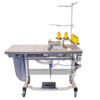NT-8200T-05DX5-56 (OVERLOCK 5 THREADS HEAVY DUTY SEMI AUTOMATIC AIR & DIRECT DRIVE ANGLE KNIFES)