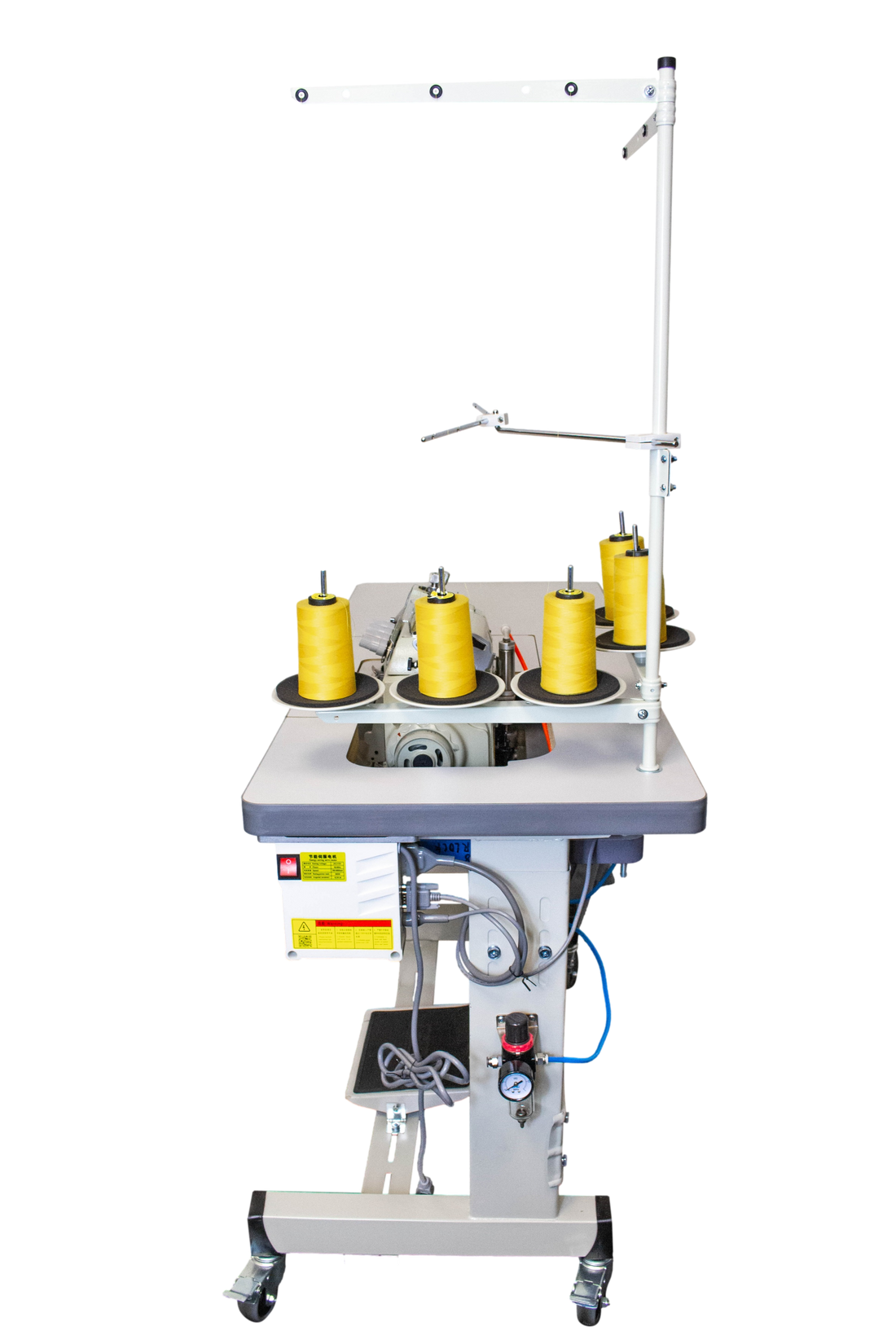 NT-8200T-05DX5-56 (OVERLOCK 5 THREADS HEAVY DUTY SEMI AUTOMATIC AIR & DIRECT DRIVE ANGLE KNIFES)