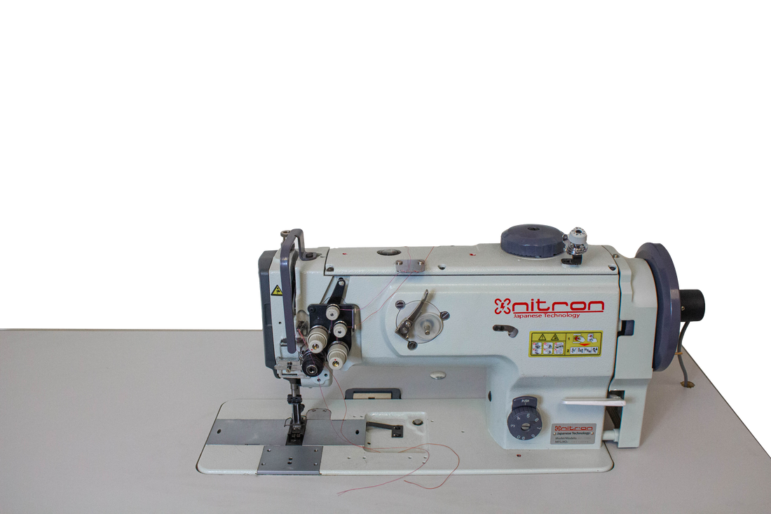NT-1560 DOUBLE NEEDLE WALKING FOOT SEWING MACHINE W/ SERVO MOTOR