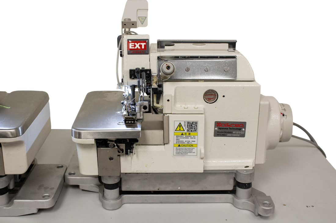 NT-3215-01D Set of EX overlock sewing machine left & right with direct drive motor 220V power with safety stitch only