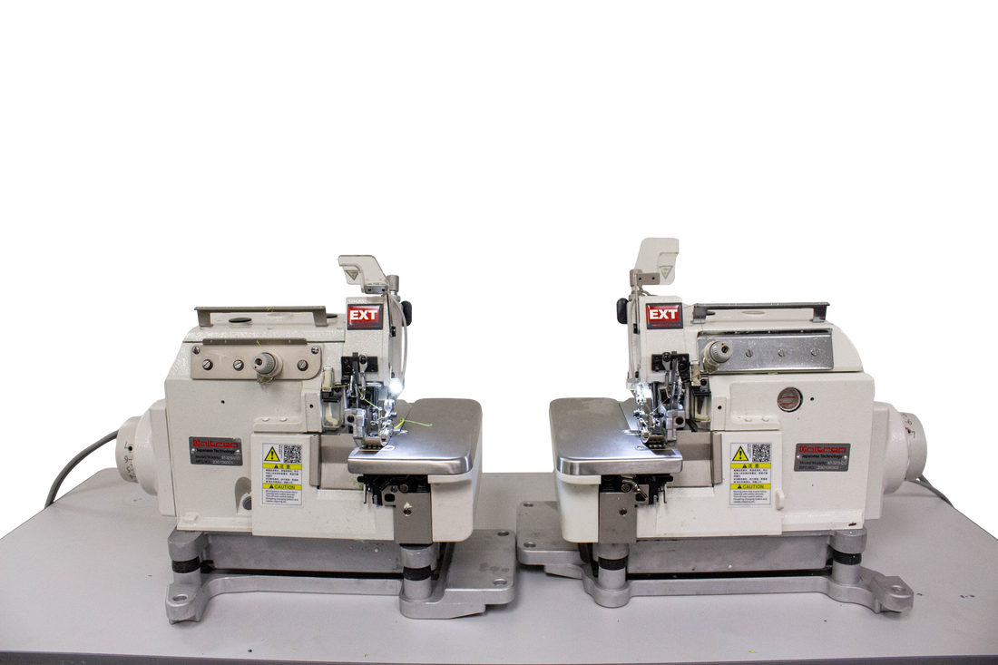 NT-3215-01D Set of EX overlock sewing machine left & right with direct drive motor 220V power with safety stitch only