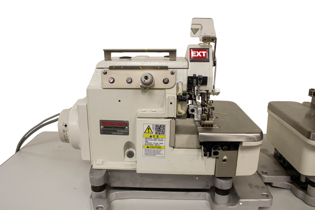 NT-3215-01D Set of EX overlock sewing machine left & right with direct drive motor 220V power with safety stitch only