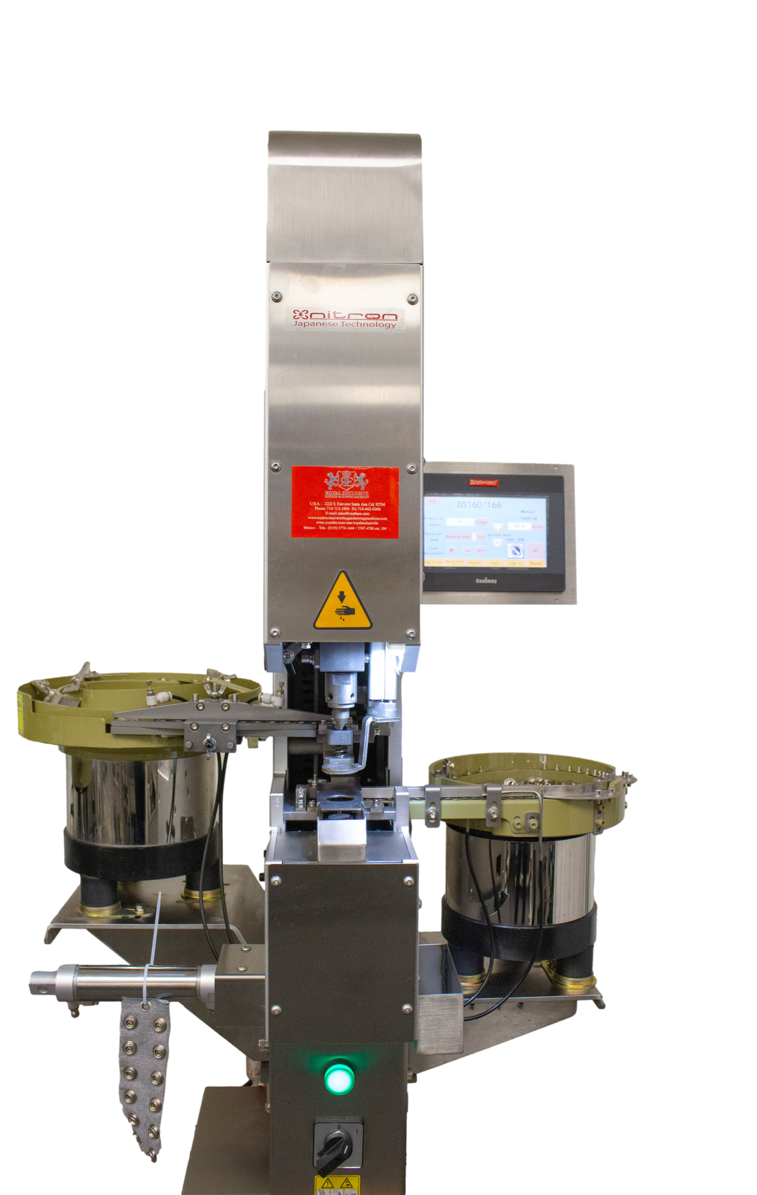 NT-150 Full automatic snap machine set with punch funcion
