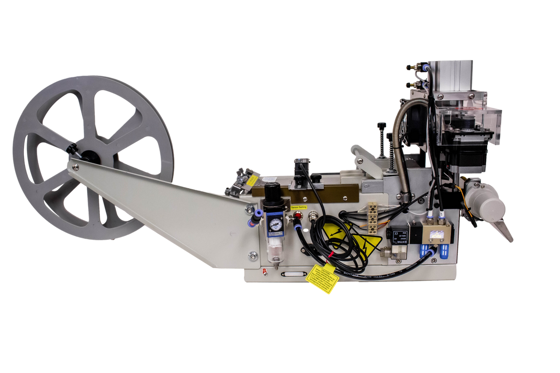 JM-120PHXS NEW GENERATION PENUMATIC LABEL HOT ANGLE CUTTING MACHINE