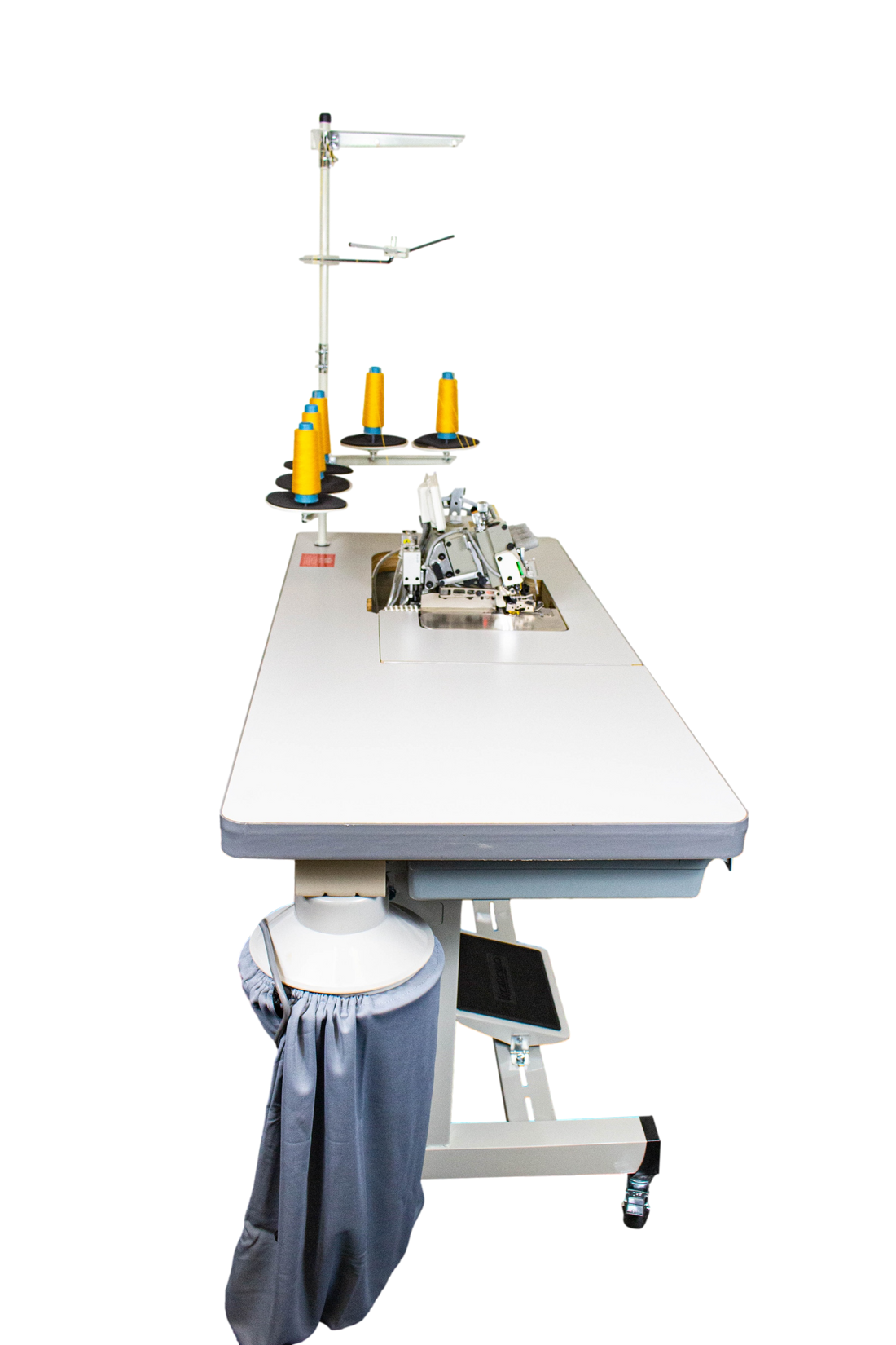 NT-8200T-05X5/56/7/P/A PHENUMATIC HEAVY 5 THREADS OVERLOCK SEWING MACHINE AUTOMATIC W/DIRECT DRIVE MOTOR