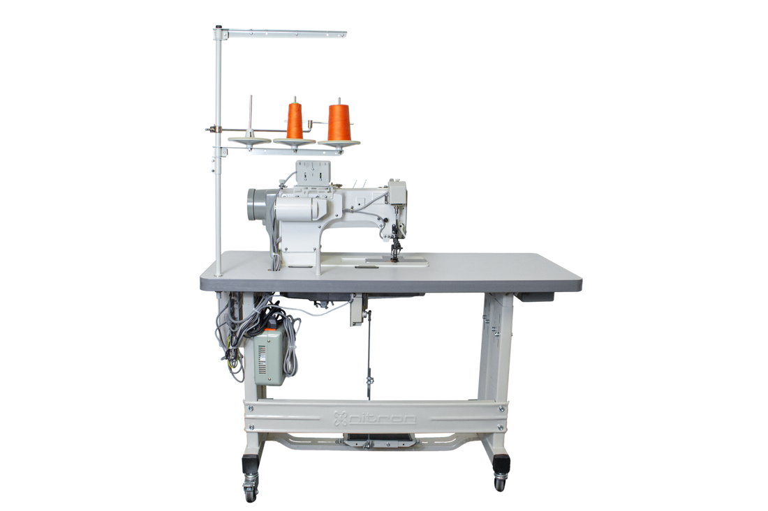 NT-T8422 AUTOMATIC DOUBLE NEEDLE SEWING MACHINE TO SET ZIPPERS