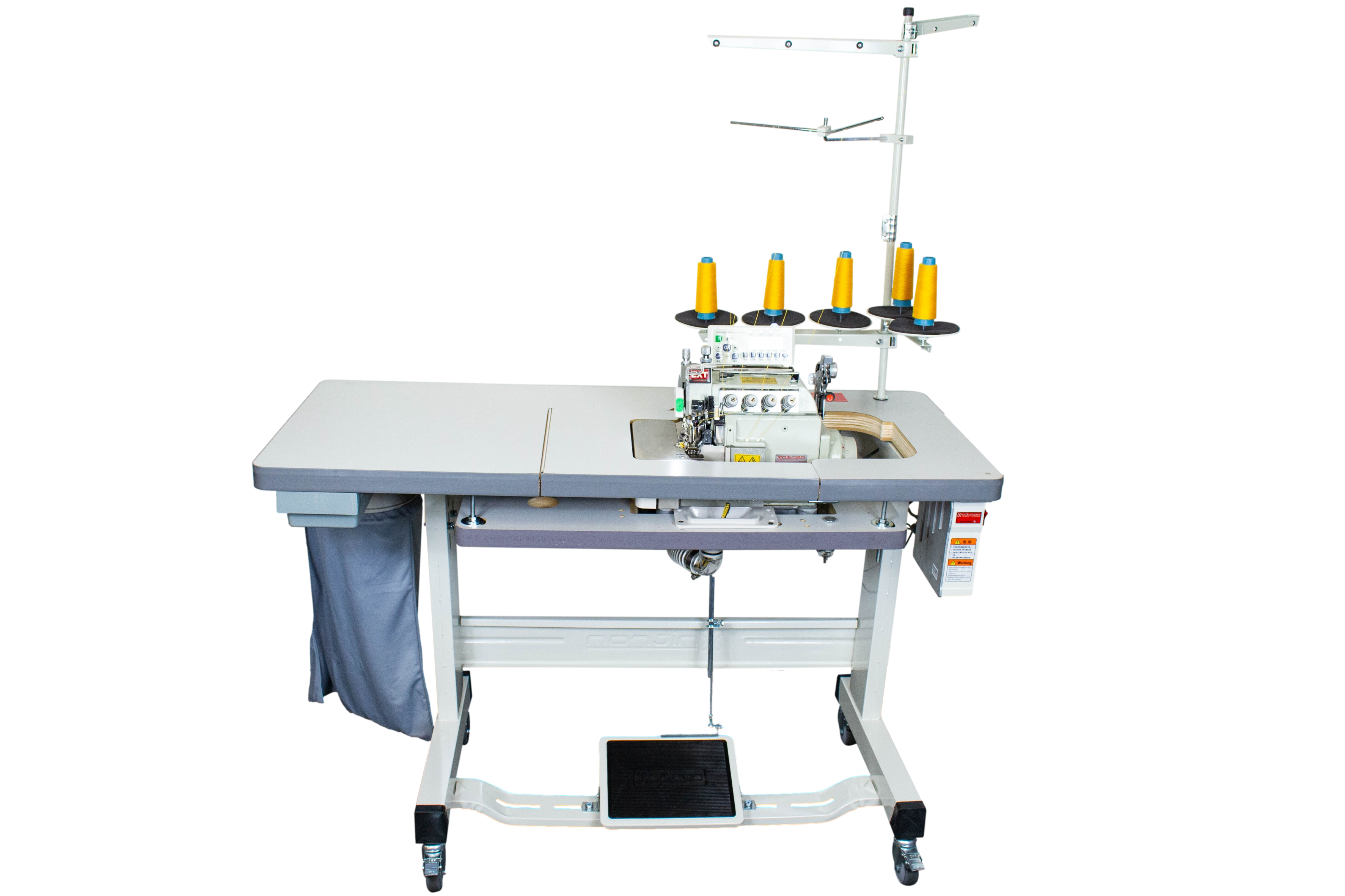NT-8200T-05X5/56/7/P/A PHENUMATIC HEAVY 5 THREADS OVERLOCK SEWING MACH ...