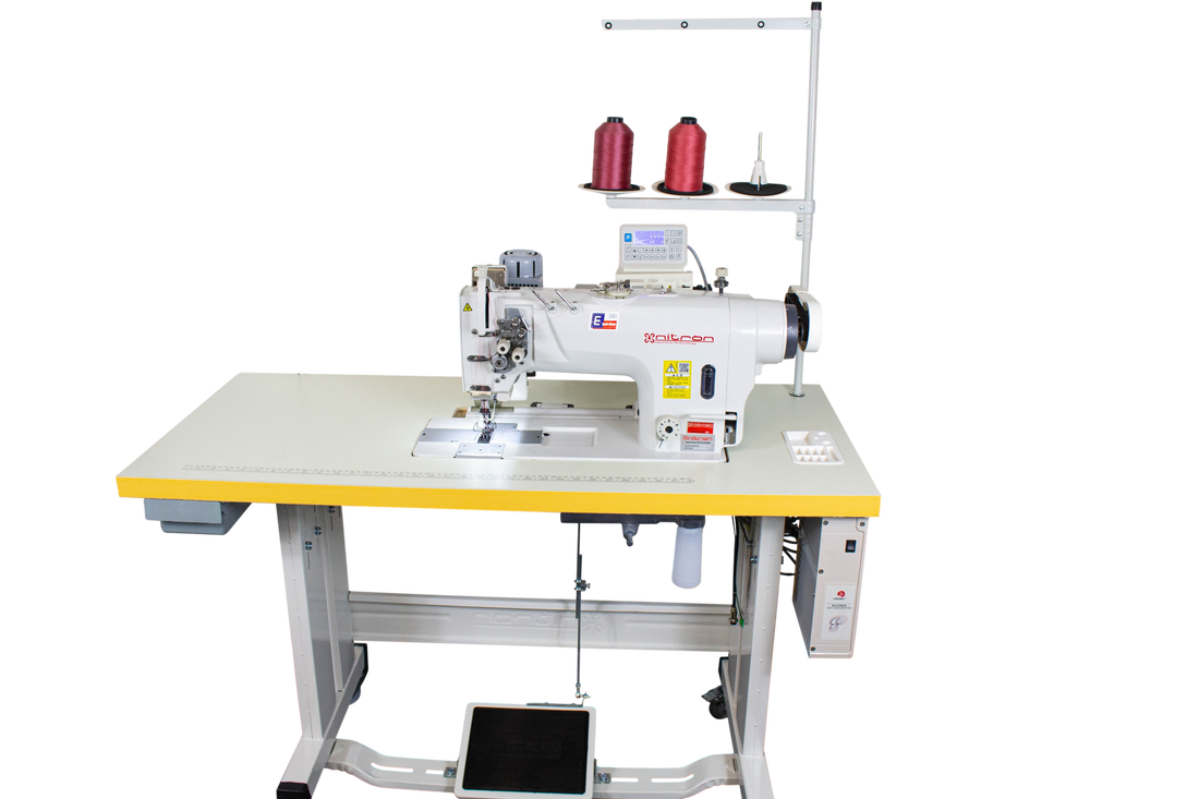 NT-8722-D4 HEAVY DOUBLE NEEDLE SEWING MACHINE W/RAISING TYPE PULLER