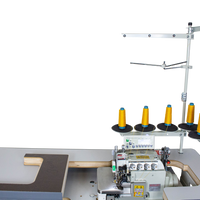 NT-8200T-05X5/56/7/P/A PHENUMATIC HEAVY 5 THREADS OVERLOCK SEWING MACHINE AUTOMATIC W/DIRECT DRIVE MOTOR