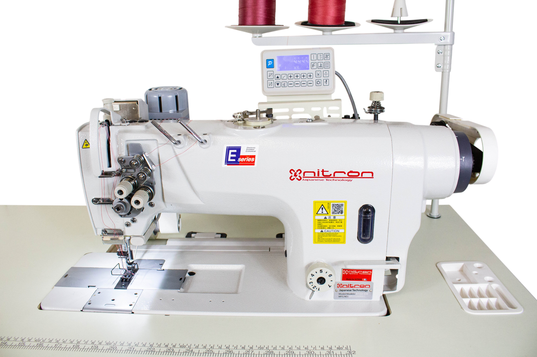 NT-8722-D4 HEAVY DOUBLE NEEDLE SEWING MACHINE W/RAISING TYPE PULLER