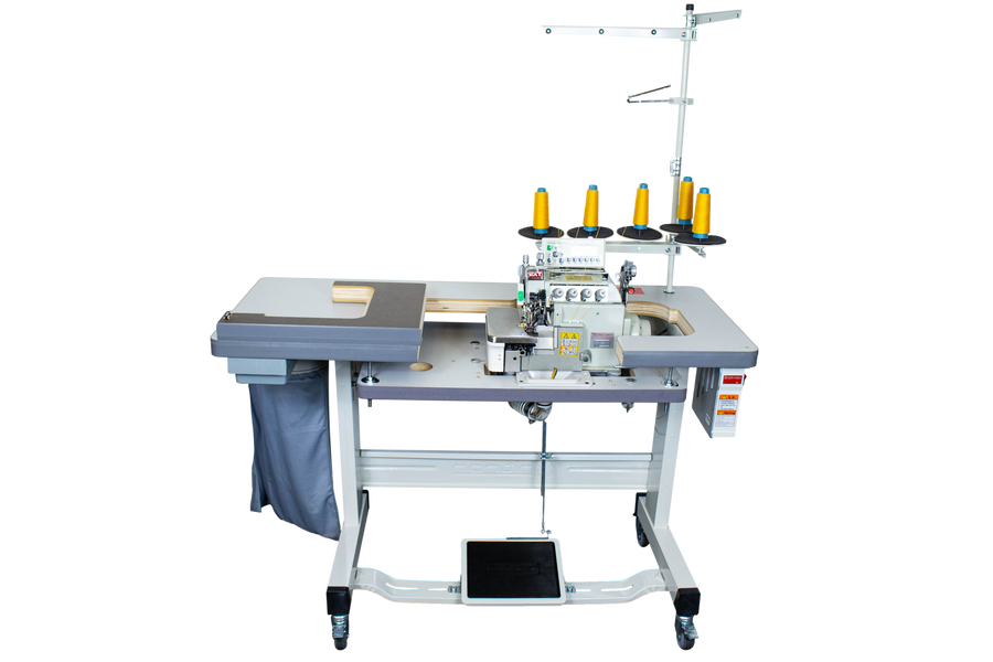 NT-8200T-05X5/56/7/P/A PHENUMATIC HEAVY 5 THREADS OVERLOCK SEWING MACHINE AUTOMATIC W/DIRECT DRIVE MOTOR