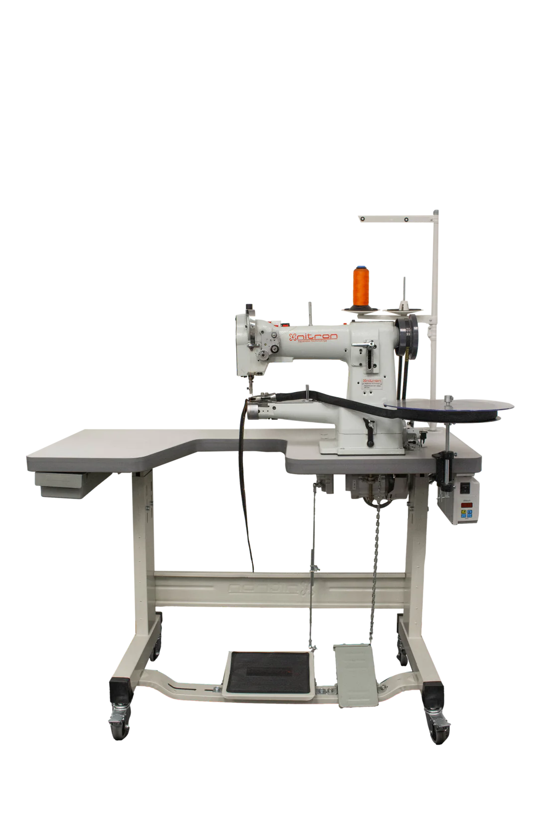 NT-335B CYLINDER BED SHOE REPAIR/PATCH ATTACHING WALKING FOOT SEWING MACHINE