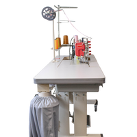 NT-500-05CB/E ELASTIC SETTING DEVICE W/FEEDING DEVICE DIRECT DRIVE 3 NEEDLE 5 THREADS RIGHT SIDE CUTTING EDGE COVERSTITCH SEWING MACHINE