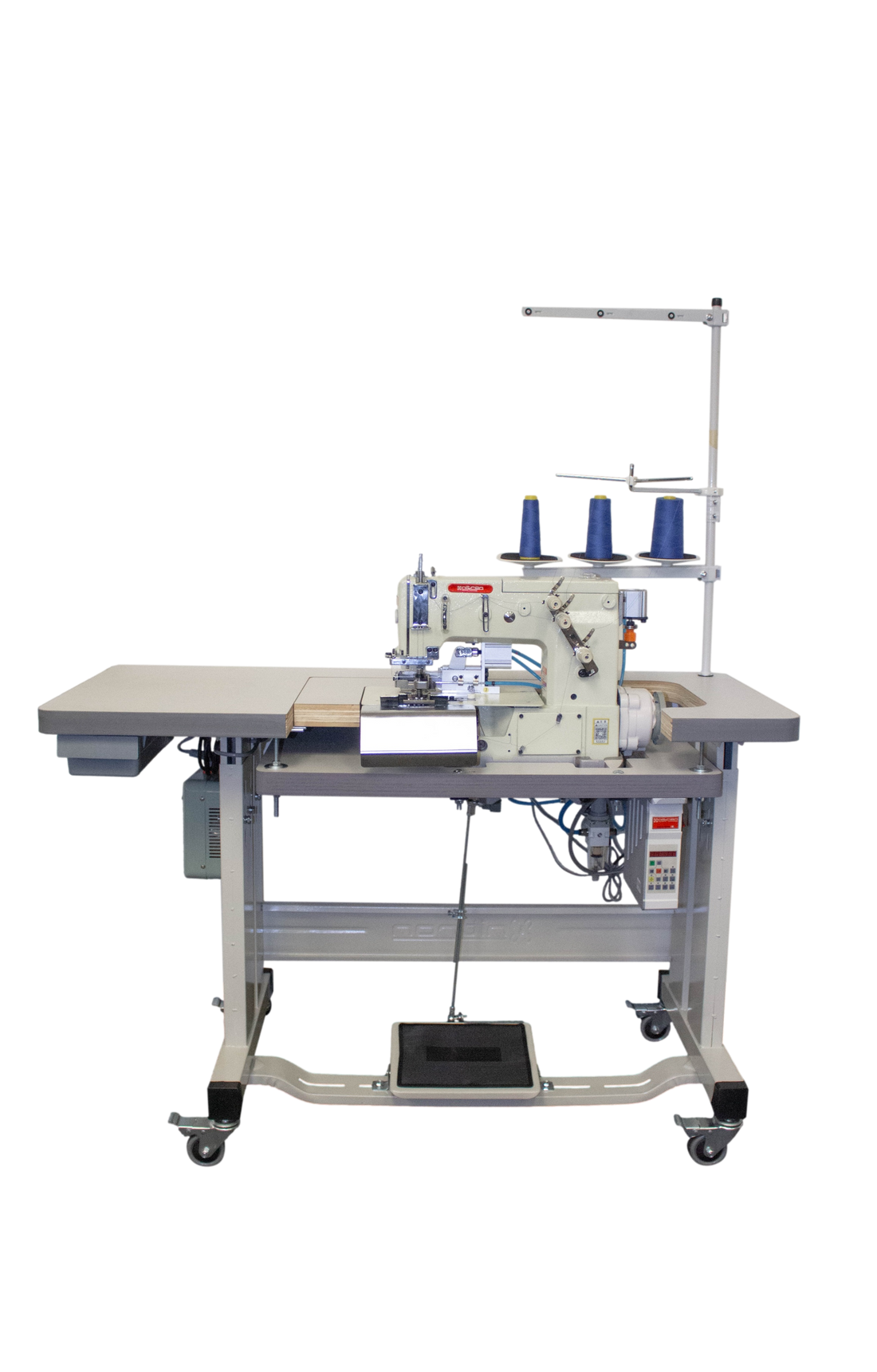 NT-2000C/D/ATK BELT & LOOP SEW & CUT COVER STITCH WITH CHAIN CUTTER SYSTEM & AUTOMATIC LIFTER  SEWING MACHINE