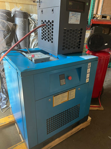 HIGH QUALITY AIR COMPRESSOR BLUE HEAVY DUTY WITH EXTRA STORAGE TANK AND DRYER