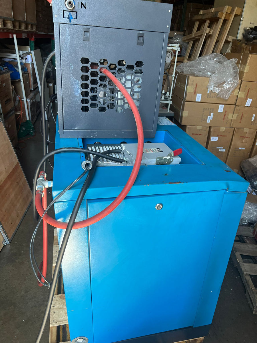 HIGH QUALITY AIR COMPRESSOR BLUE HEAVY DUTY WITH EXTRA STORAGE TANK AND DRYER