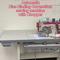 NT-500-02D/ ATK AUTOMATIC BIAS BINDING COVERSTITCH SEWING MACHINE WITH CHOPPER