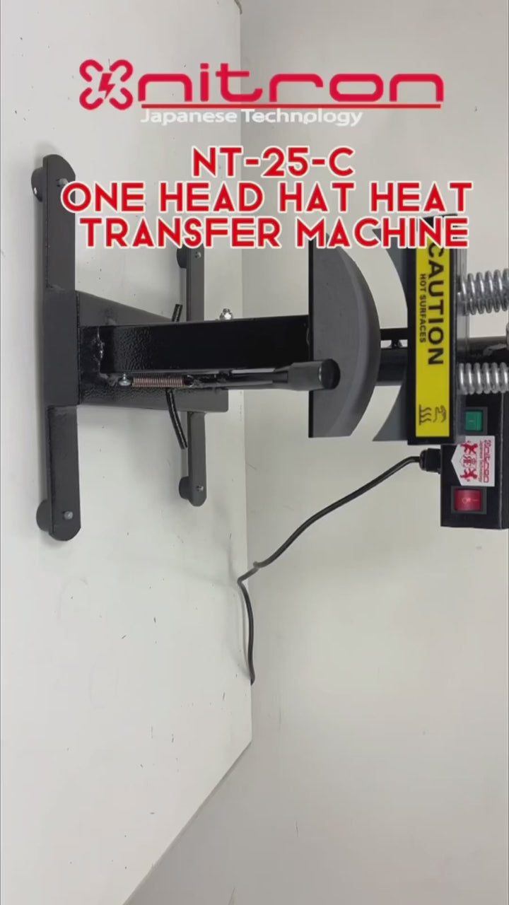 NT-25-C ONE HEAD HEAT TRANSFER HAT MACHINE