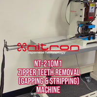 NT-210M-1 Zipper teeth removal (gapping & stripping) Machine
