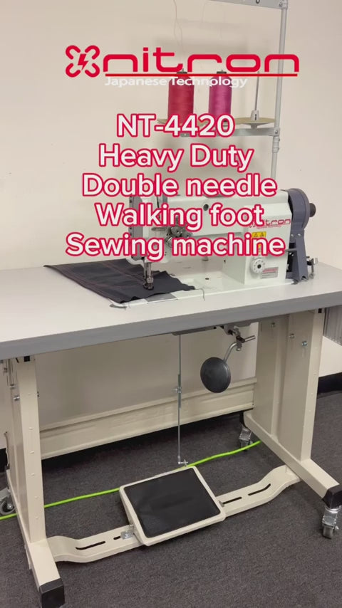 NT- 4420 HEAVY DUTY DOUBLE NEEDLE WALKING FOOT MACHINE
