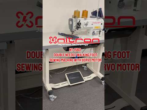 NT-1560 MÁQUINA DE COSER DE PIE ANDADOR DE DOBLE AGUJA CON SERVOMOTOR