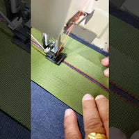 NT-T8422 AUTOMATIC DOUBLE NEEDLE SEWING MACHINE TO SET ZIPPERS