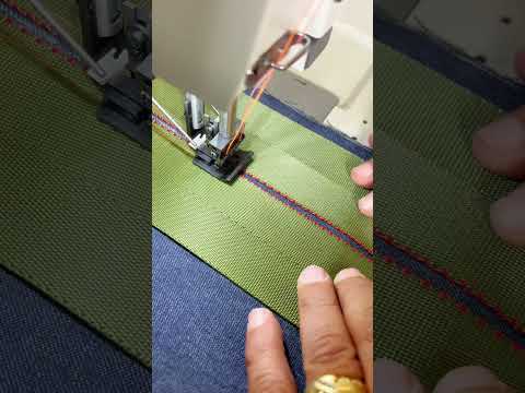 NT-T8422 AUTOMATIC DOUBLE NEEDLE SEWING MACHINE TO SET ZIPPERS