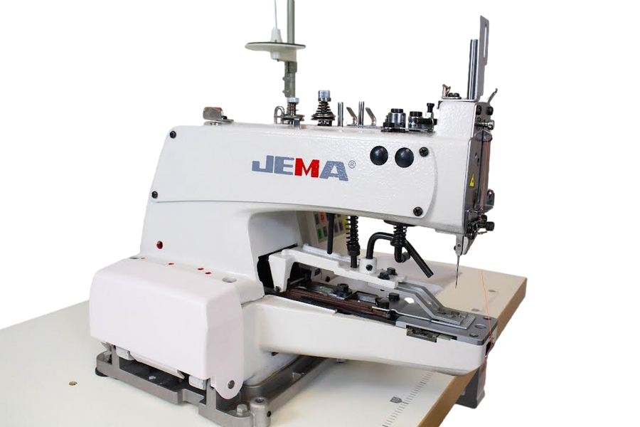 JM-371D Máquina de coser con fijación manual de etiquetas