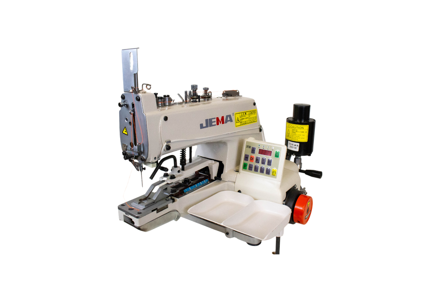 JM-371D Máquina de coser con fijación manual de etiquetas