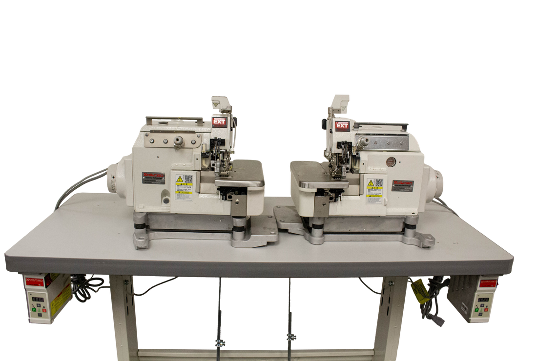NT-3215-01D Set of EX overlock sewing machine left & right with direct drive motor 220V power with safety stitch only