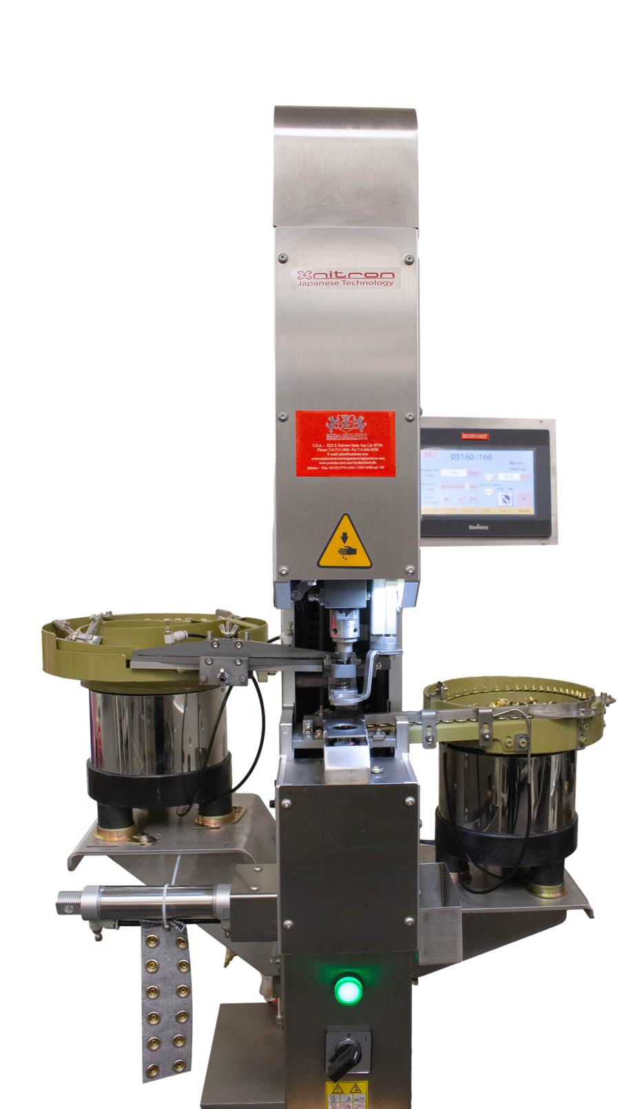 NT-150 Full automatic snap machine set with punch funcion