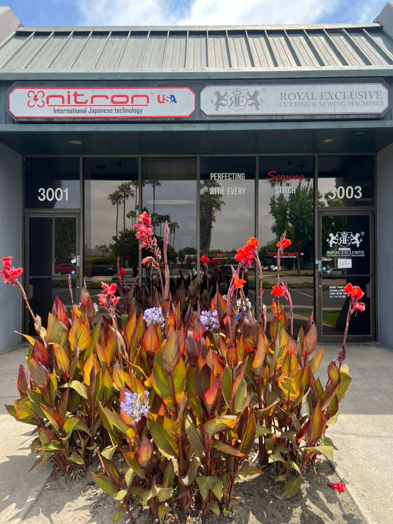 Royal Exclusive industrial sewing machine showroom in Santa Ana, California